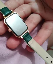 Quartz Wristwatches Ladeis Rectangle Black Elegant Green Women Fashion Luxury Brand Clock