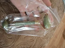 Rodillo masajeador Facial de Guasha Junta doble cabezas de remodelación de cara de elevación masajeador Natural Jade piedra cuello delgado herramienta de cuidado