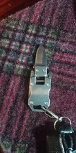 Cuchillo plegable de acero inoxidable con llavero, Mini bolsillo, para deportes al aire libre, acampada, senderismo, caza, Suministros de defensa personal de supervivencia