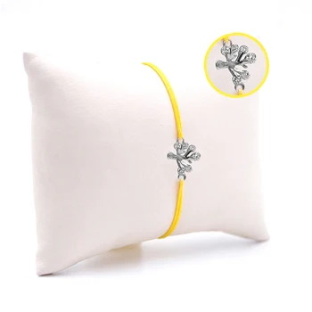 

Handmade Yellow Women Silver Bangle Skybco01104