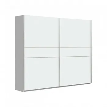 

Sliding door cupboard WINTER laminate finish synthetic matte white with white stripe or oak 200x62x210 CM