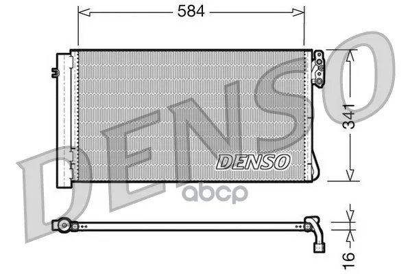 Конденсатор, Кондиционер Denso арт. DCN05012