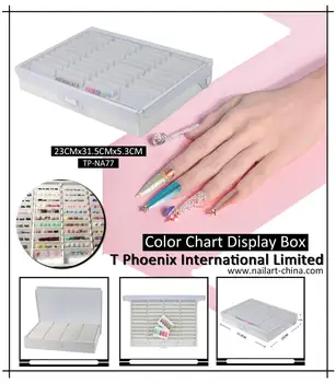 

New 31.5x23x5.3cm Professional Model Nail Gel Polish Color Display Box Color Card Chart Display Box Nail Tip Art Display Stand