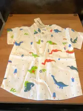 Conjunto de ropa de verano para bebé, camiseta de manga corta con estampado de dinosaurio de dibujos animados y pantalones para chico de 1, 2, 3 y 4 años, 2021
