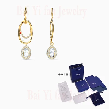 

2020 Fashion SWA New SHELL PIERCED EARRINGS Charming Ocean Irregular Coral Decoration Pearl Crystal Earrings Women Jewelry Gift