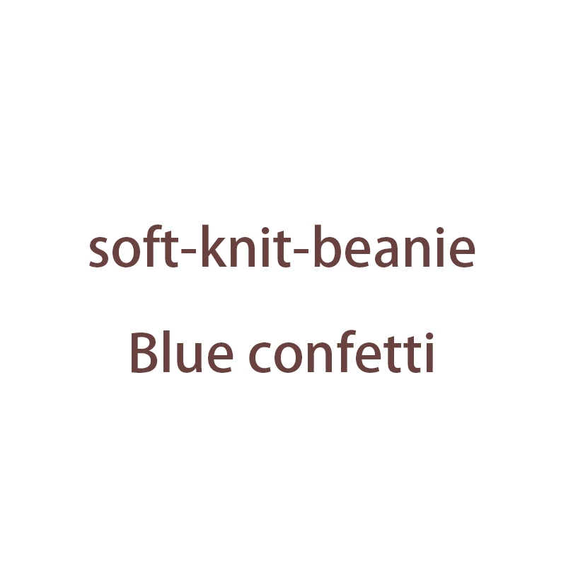 Мягкие вязаные шапочки по индивидуальному заказу - Цвет: Blue confetti