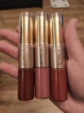 O.TWO.O 2 en 1 mate lápiz labial líquido y Mate brillo de labios maquillaje hidratante de larga duración impermeable de terciopelo lápiz labial de Color