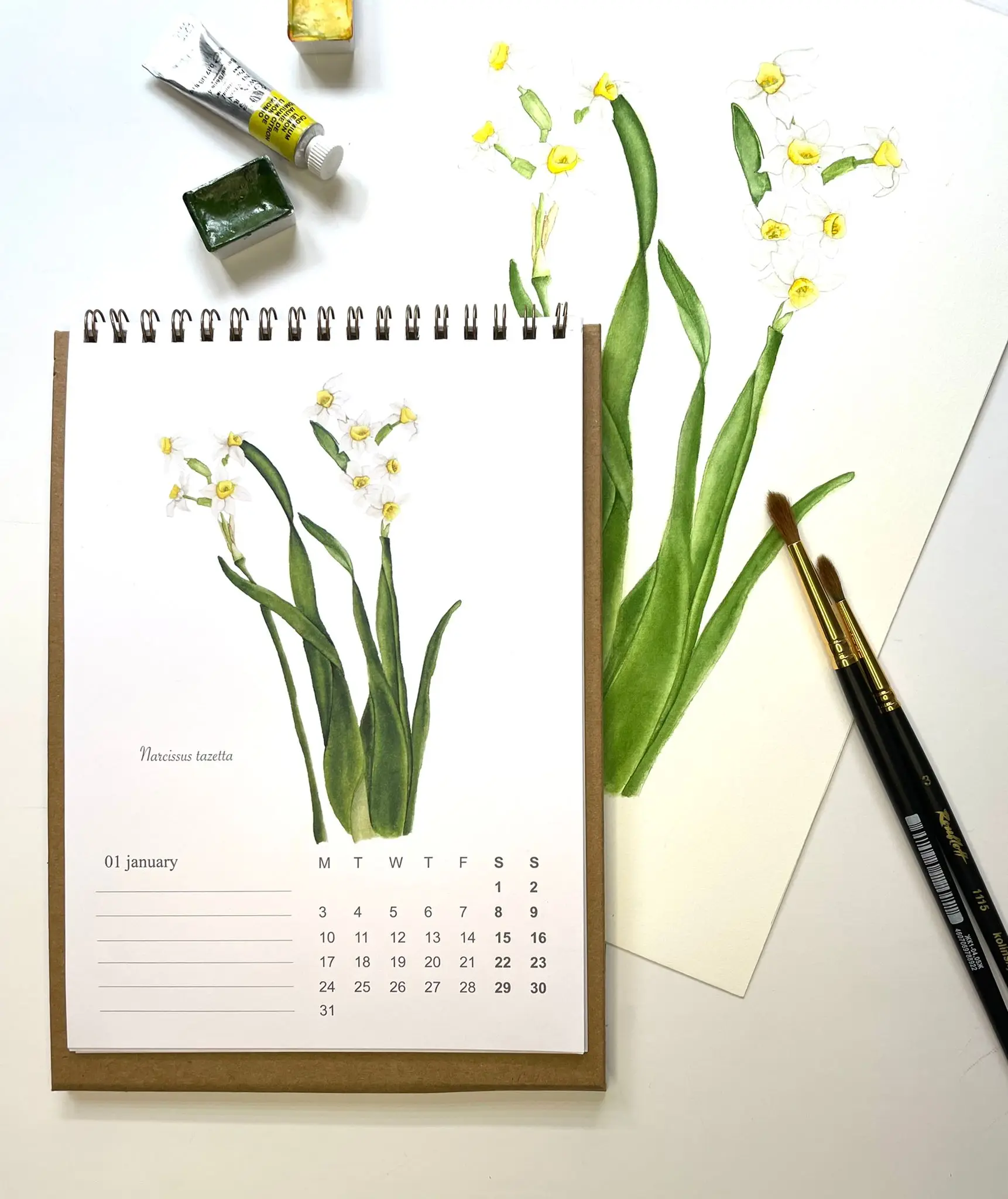 

Papemus & MF Craft Studio, Botanical Desk Calender'