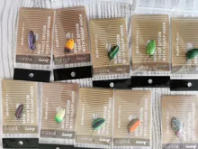 Jerry-Señuelos de Pesca tipo cuchara de latón, Micro Señuelos de Pesca de agua dulce, kit de SPINNER pequeño de peso ligero, Señuelos de Pesca de alta calidad, ganchos individuales