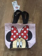 Lindo Disney de tendencia de moda bolsos de Mickey Mouse casual pequeño bolso mickey Minnie Portátil Bolsa de lona esposas bolsa de almuerzo bolsa de caja