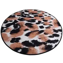 Antdecor меховой тематический круглый коврик для ванной, круглый ковер 4" 100 см