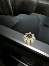 KAK de calabaza de cerámica de 40mm cajón perillas tiradores de puertas de armario agujero manijas del gabinete con tornillos manijas de muebles