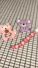 Toys Baby Cookies Silicone Beads Joepada Toddler Koala Animal Food-Grade 1pc Owl Horse-Fox