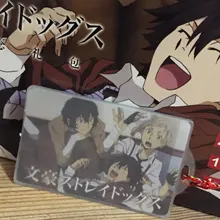 Anime perros callejeros bungou bolsa de la suerte DIY juguete postal insignia cartel marcapáginas bolsa de regalo Fans colección regalo