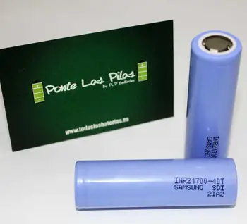 

SDI, Litio-ion, 21700, 3.6V 4000mAh 35A, INR21700-40T, battery 21700, battery 21700, 21700 Battery, Samsung 40T, Samsung