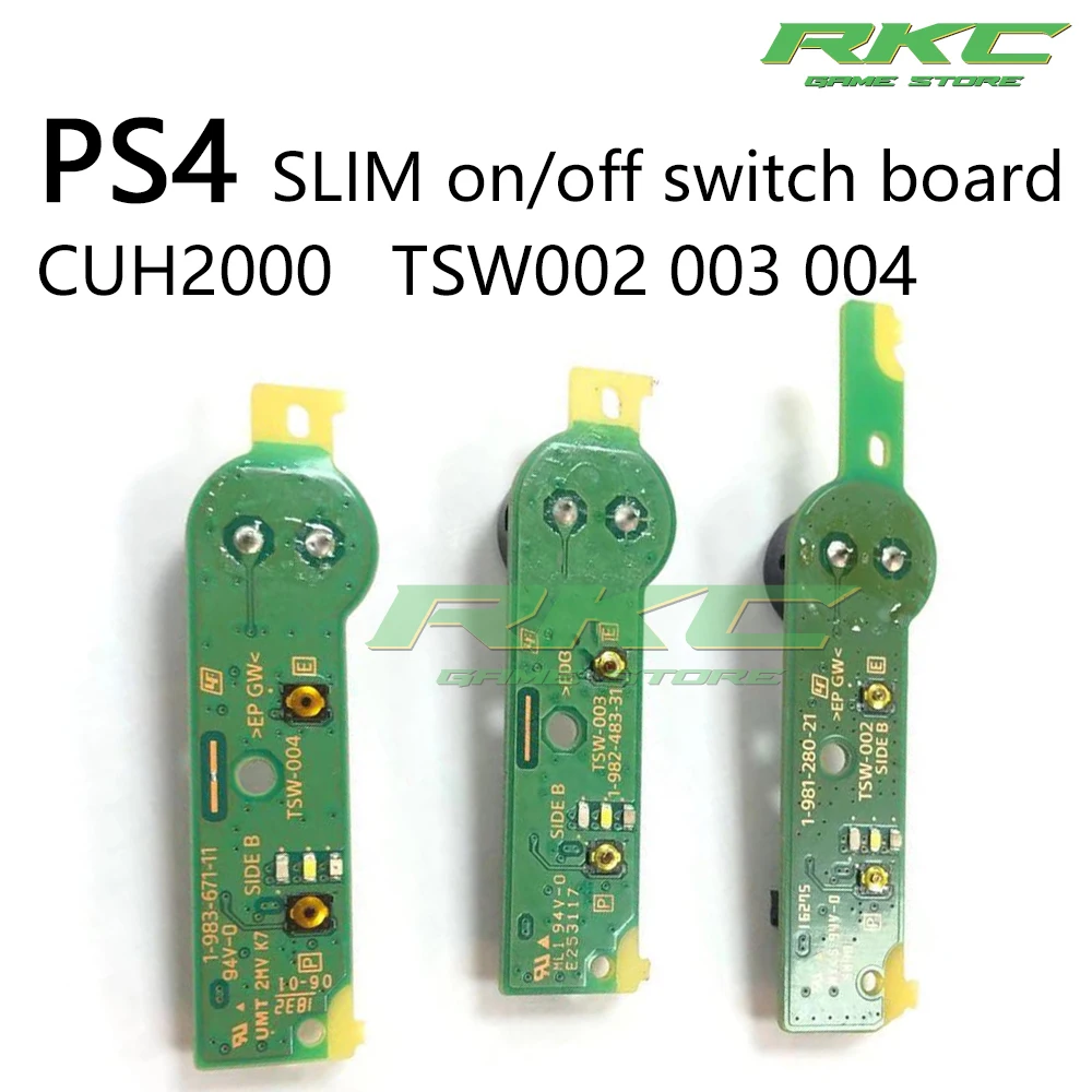 

20sets Power on/off Switch Power eject Button PCB Board CUH2000 TSW002 003 004 for ps4 slim console