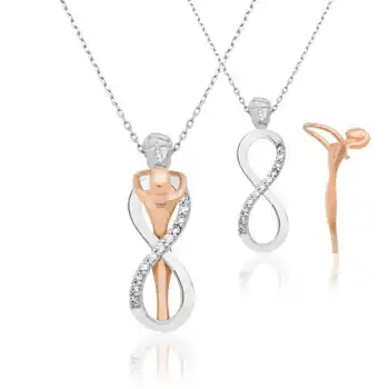 

KUTAYDAN 925 Sterling Silver Infinite Love Women Necklace