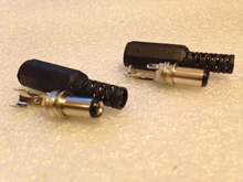 10 unids/lote de enchufe de corriente continua, 9mm de longitud, 5,5x2,1 MM, 30V, 1A, conector eléctrico, adaptador de carga de cable de montaje macho
