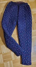 Velvet Pants Leggings Straight Trousers Printed Skinny Fleece Warm High-Waist Stretch