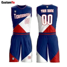 Полный сублимационный набор Быстросохнущий клубный мужской костюм для тренировок баскетбольная майка