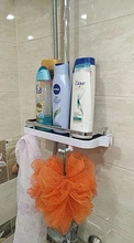 Organizer Bathroom Rack-Holder Tray Shelves Shower-Shampoo Practical Single-Tier