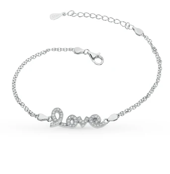 

Silver Bracelet with cubic zirconia SUNLIGHT test 925