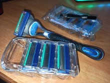 4 unids/lote cuchillas de afeitar 5 capa de hojas de afeitar para Gilettee de energía de fusión de afeitar cuchillas Gillette Proglide máquina