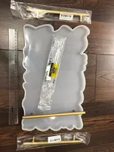 1set fruta disco bandeja de té de montaña rusa de moldes de fundición de resina de silicona Montaña Rusa moldes para pastel de frutas de epoxi bandeja regalo molde Kit