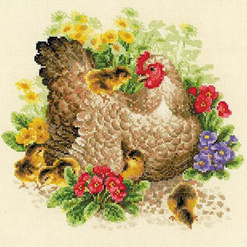 

1480 set for embroidery Riolis 'курица', 30*30 cm