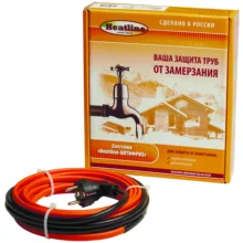 Система обогрева труб из саморегулирующегося нагревательного кабеля Heatline-АНТИФРИЗ 2 м