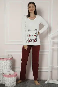 

Black Pearl Women Ruched Cotton Lycra Pajamas Suit