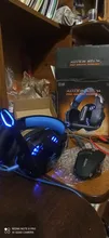 Auriculares estéreo con micrófono y ratón para videojuegos, auriculares ajustables de 4000 DPI con cable USB para PC