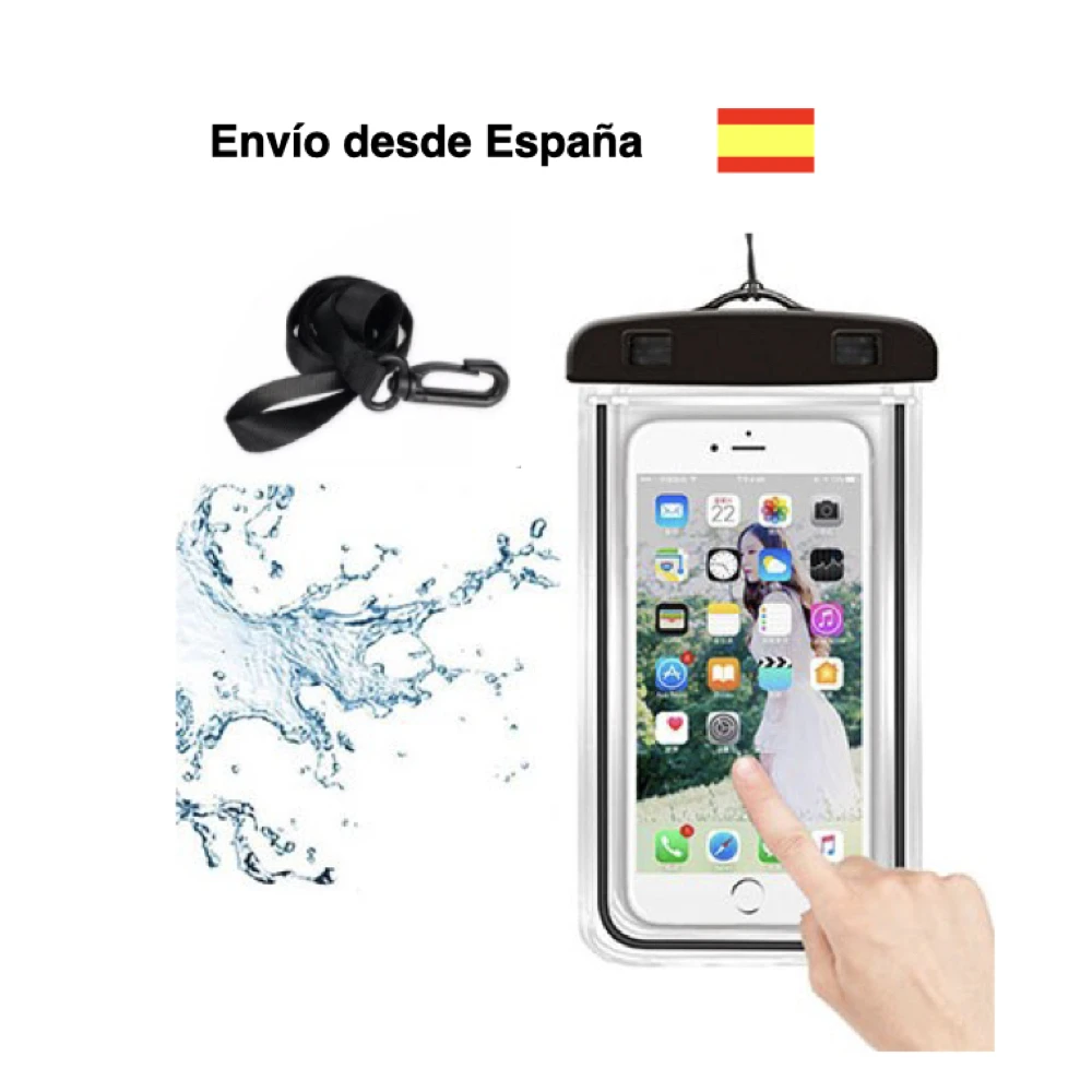 Custodia Impermeabile Acquatico Para Telefono Movil 17 Centimetri X 10 Centimetri