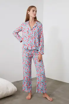 

Trendyol Floral Woven Pajamas set THMAW21PT0221