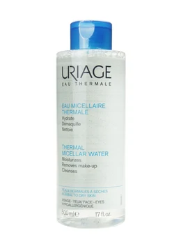 

Uriage water micellar normal to dry skin 500 ml hydrates, demaquilla and cleanses.