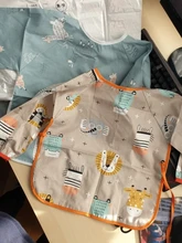 Babero de manga larga para bebés, accesorio de ropa de protección para niños, bufanda para infante, bandana con mangas, babero para bebé a prueba de agua, lavable