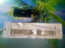 Correa de reloj de acero inoxidable para Samsung Galaxy Watch Active2, extremo curvo sólido de 22mm, 20mm, 46MM, 44MM, banda de reloj negra de 18mm y 24mm