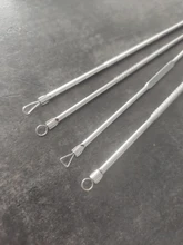 LaMilee 4 unids/set Blackhead Comedone acné grano herramienta removedor de la espinilla cuchara para herramienta para cuidado de la piel Facial agujas Facial limpiador de poros