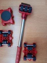 Herramienta para Mover muebles elevador de transporte cosas pesadas barra con rodillo móvil de 4 ruedas 37MD