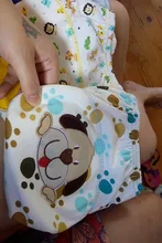 1 Uds bonitos pañales de bebé reutilizables pañal para bebés de tela lavable niños bebé algodón pantalones bragas pañales cambiando