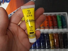 Pintura acrílica profesional de 12/24 colores 15ml tubos pintura de dibujo pigmento cuadro de pared pintado a mano para artista DIY