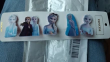 Pinzas para el pelo de dibujos animados de Disney para niños, bonita horquilla de Elsa y Anna de Frozen, accesorios para el cabello, juguetes de maquillaje, regalos de cumpleaños para niñas, 5 uds.