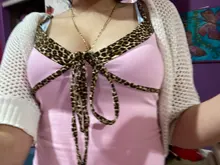 Sexy Tops Strap Crop-Top Lace-Up Women Cami Backless Leopard-Patchwork Harajuku Darlingaga
