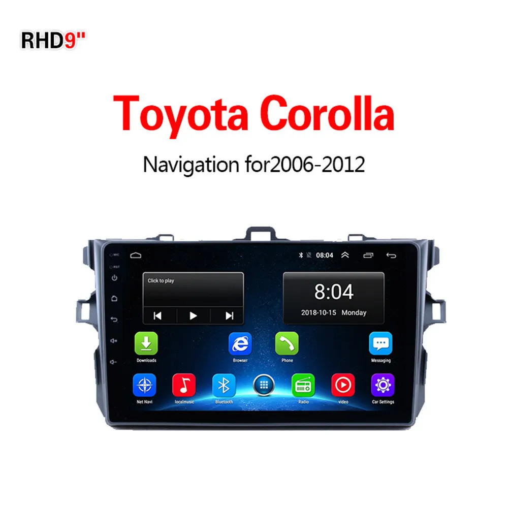 4G2G32G Lionet gps навигация для автомобиля Toyota Corolla 2006-2012 9 дюймов RT1006X - Размер экрана, дюймов: 4G2G32G
