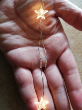 Fairy-Lights Battery-Operated Party-Use Copper 60-Star Outdoor LED Xmas Long for Silver-Color