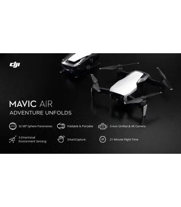 - DJI MAVIC AIR FLY MORE COMBOWhite