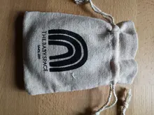 Lino Natural bolsas de regalo de joyería 8x11cm 9x12cm 10x15cm, 13x17cm paquete de 50 logotipo personalizado maquillaje bolso bolsas