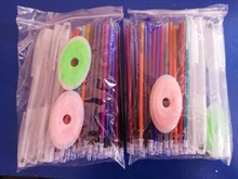 Juego de bolígrafo recargable, conjunto de boli borrable y recambiable, con carcasa lavable, mango de 0,5mm y cartuchos de recambios, tinta de 7 colores, ideal para la escuela y la oficina, 59 unidades