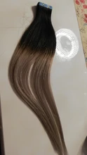 ShowCoco cinta rubia en extensión, 100% cabello humano Natural cinta adhesiva Remy hecha a máquina 20/40 uds, cinta en cabello humano