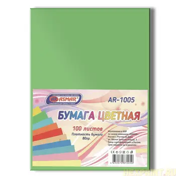 

Paper color double-sided tinted A4 100 sheets (color-green)